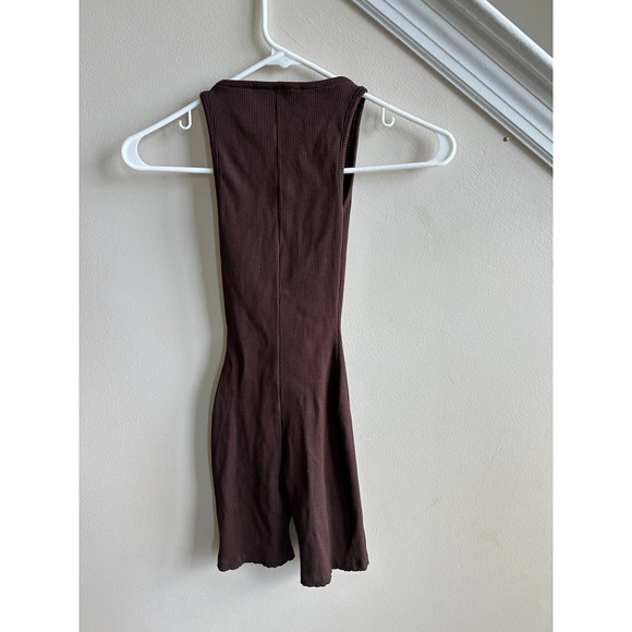 Naked Wardrobe brown "snatched" romper, size XS - Picture 2 of 7